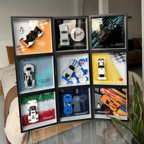 iLuane Display Wallboard for Lego Speed Champions 1970 Dodge Charger RT 76912