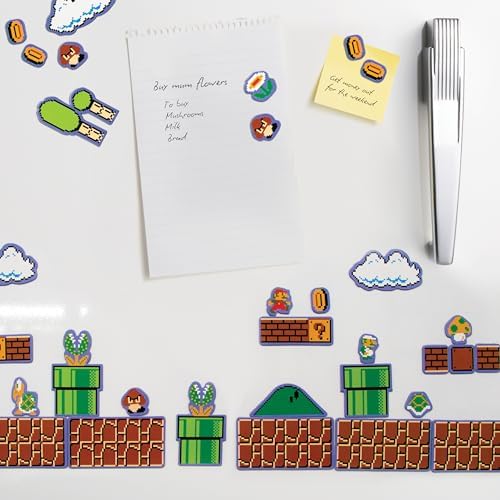 Paladone Super Mario Bros Fridge Magnets - 80 Magnetic Characters