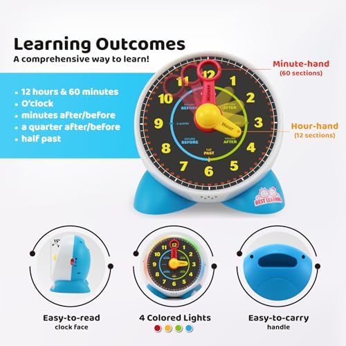 BEST LEARNING Learning Clock for Kids Ages 3-6
