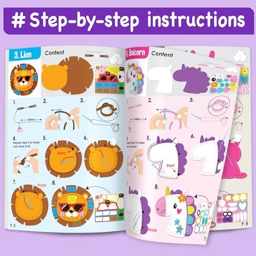 EZCRA Sewing Kit for Kids - 8 in 1 Craft Set