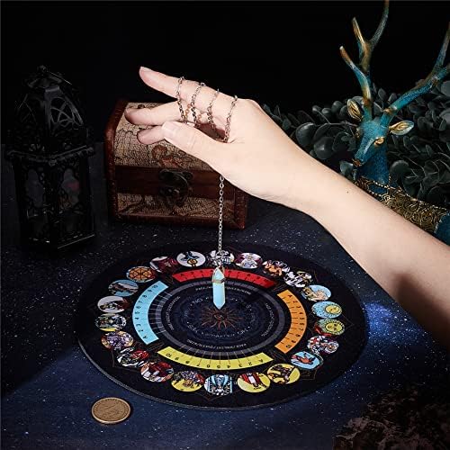 CRASPIRE Pendulum Mat with Crystal Pendulum Necklace