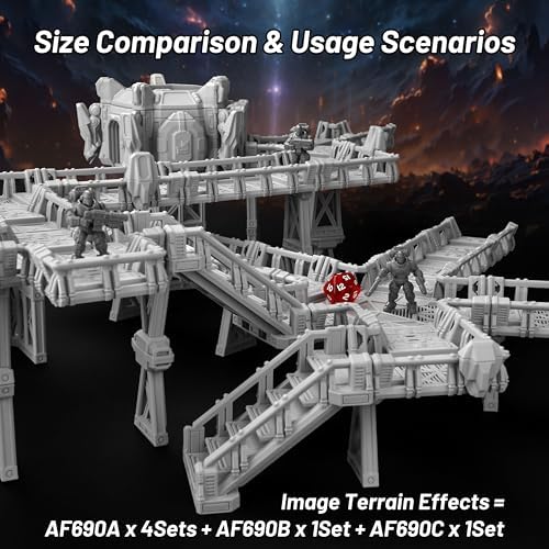 Sci-Fi Platform Walkways Set for RPG and DND