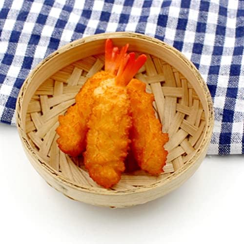 Toyvian Japanese Tempura Shrimp Play Food Set 4pcs