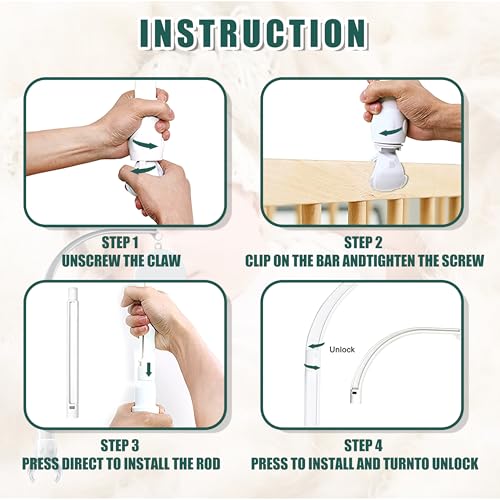 23 Inches Adjustable Baby Crib Mobile Arm