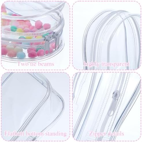 Clear Figure Display Bag with Keychain Organizer