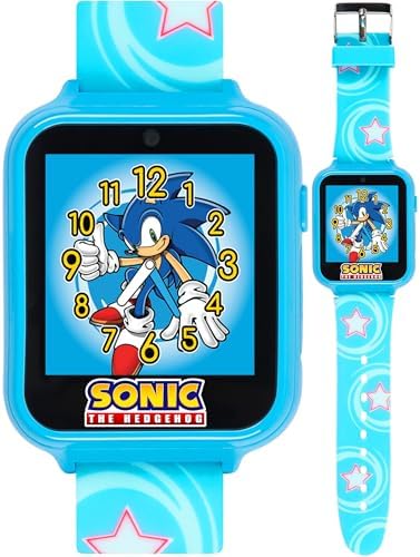 Accutime Kids Sonic The Hedgehog Blue Educational Smart Watch Toy