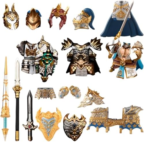 Medieval Knight Armor Weapons Accessory Set 23pcs
