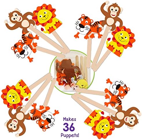 Zoo Pals Foam Craft Kit for Kids 36 Pieces