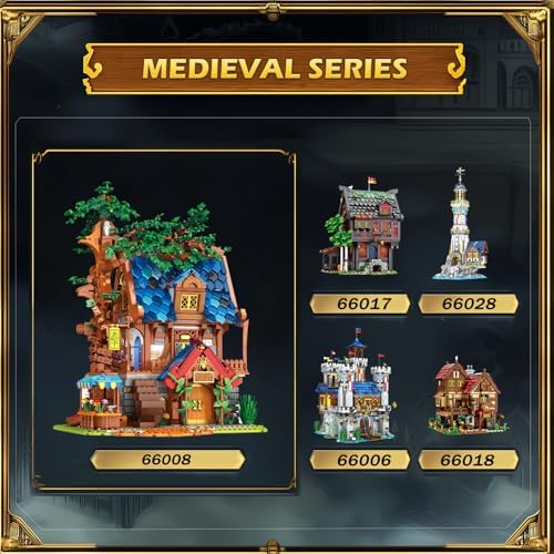 Medieval Tree House Lighting Building Block Set