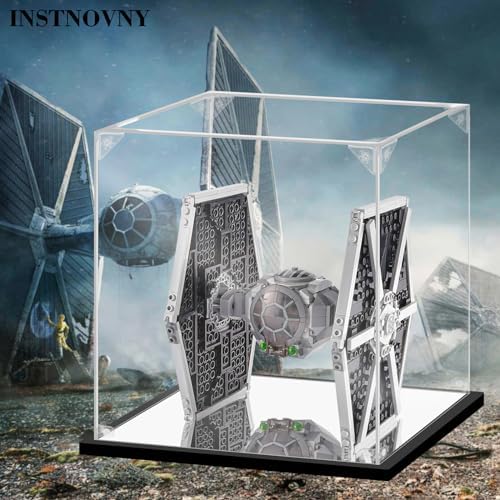 Instnovny Acrylic Display Case for Collectibles Black 79x79x98 Inch