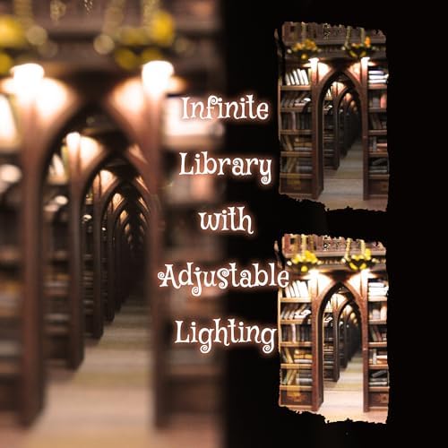 DIY Book Nook Kit with Flame Illusion and Magic Spell