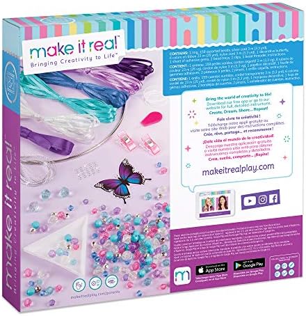 DIY Dreamcatcher Kit - 175 Piece Butterfly Design for Girls and Tweens