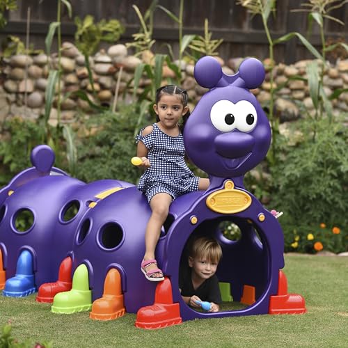 ECR4Kids ELR-12511 Peek-A-Boo Caterpillar Climber for Kids Purple