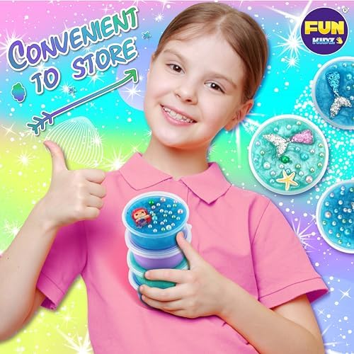 Summer Mermaid Slime Kit for Kids 8-12 DIY Toy