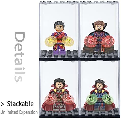 LEGO Minifigures Acrylic Display Case 12PCS Stackable Storage Box