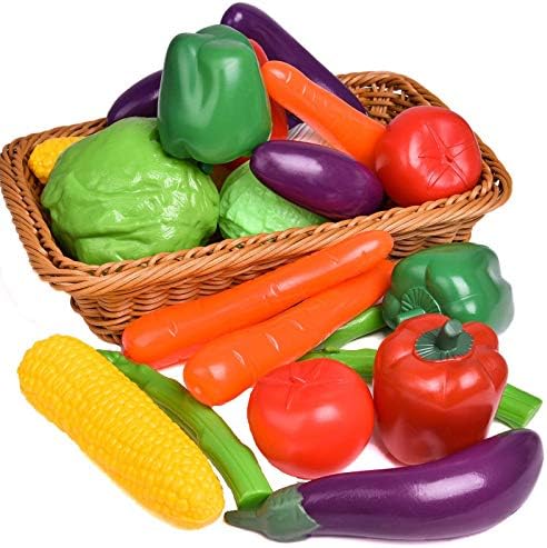 20 Pieces Play Vegetables Set for Kids Kitchen Play