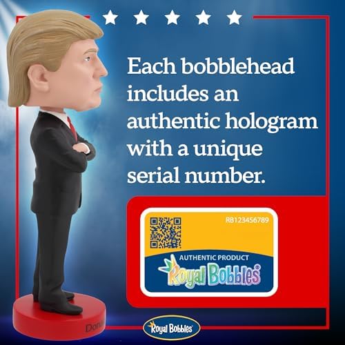 Royal Bobbles Donald Trump 8 Inch Collectible Bobblehead Statue