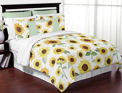 Sweet Jojo Designs Boho Floral Memory Board - Sunflower Yellow Green White