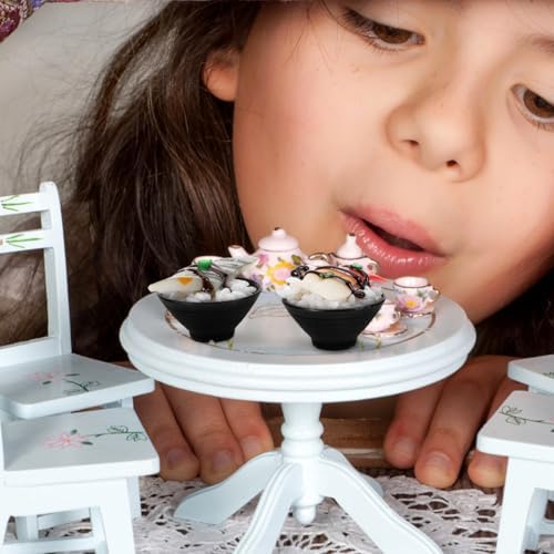 Artificial Sushi Rice Sample Toy Set 3 pcs Realistic Nigiri Onigiri