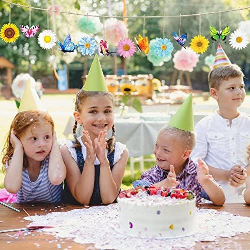 40 Pcs Wood Hanging Spring Decorations for Party