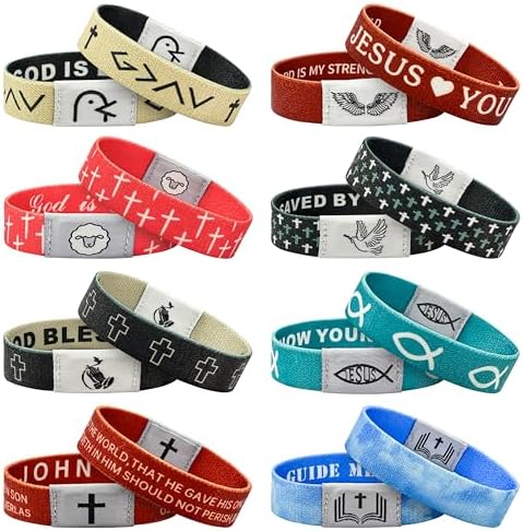 NFC Bible Verse Bracelet Set for Men Women Kids