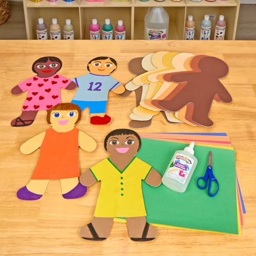 Colorations Multicultural People Shapes Set of 24