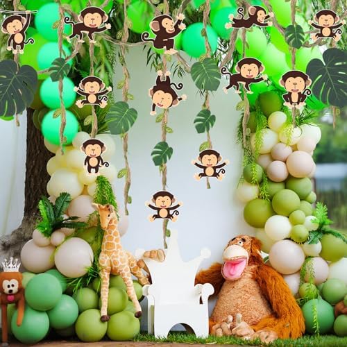 Ctosree 49 Pcs Jungle Party Decorations Banners