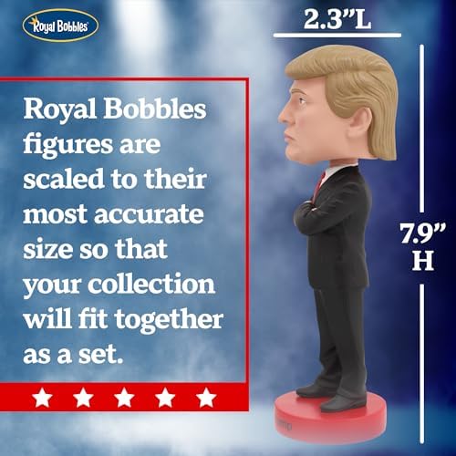 Royal Bobbles Donald Trump 8 Inch Collectible Bobblehead Statue