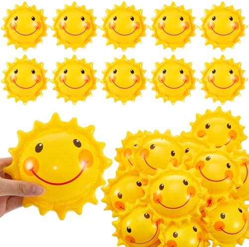 Jexine 24 Pcs Inflatable Beach Balls for Kids