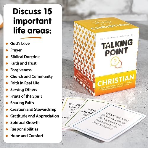200 Conversation Cards for Christians - Faith Discussion Deck
