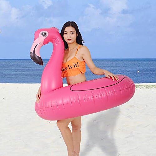 HIWENA Flamingo Pool Float Tube for Adults and Kids