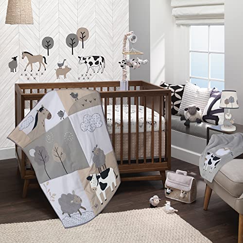 Lambs Ivy Baby Farm Animals Musical Mobile Soother Toy