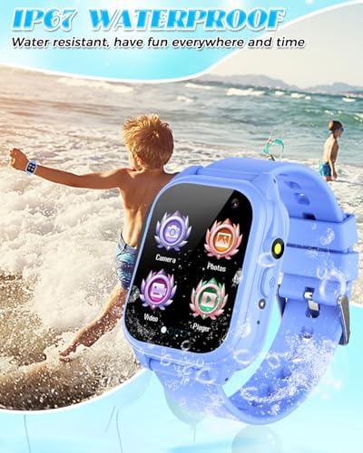 Semloo Kids Waterproof Smart Watch with 26 Games and HD Camera