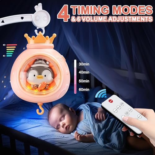 Baby Mobile with Music Lights and Projection