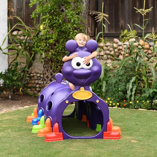 ECR4Kids ELR-12511 Peek-A-Boo Caterpillar Climber for Kids Purple