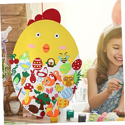Easter Chick Felt Hanging Ornament for Kids DIY Craft
