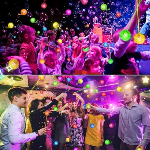 24PCS Light Up Bouncy Balls with LED Flashing
