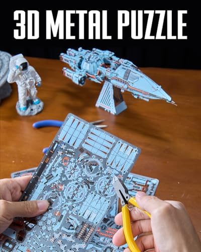 Piececool 3D Metal Puzzle Spaceship Kit for Adults