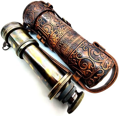 Pirate Brass Telescope with 30x Magnification
