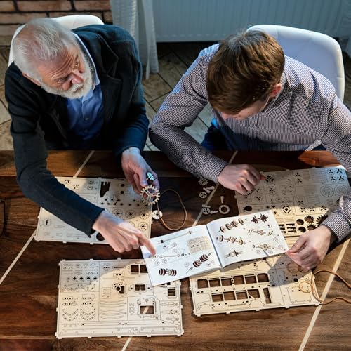 WOODENCITY 3D Puzzle Clock Kit for Adults