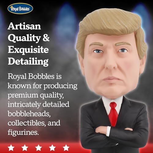 Royal Bobbles Donald Trump 8 Inch Collectible Bobblehead Statue