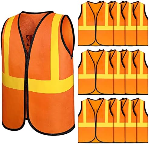 Bokon 12 Pcs Kids Construction Vests for 3-8 Years Old