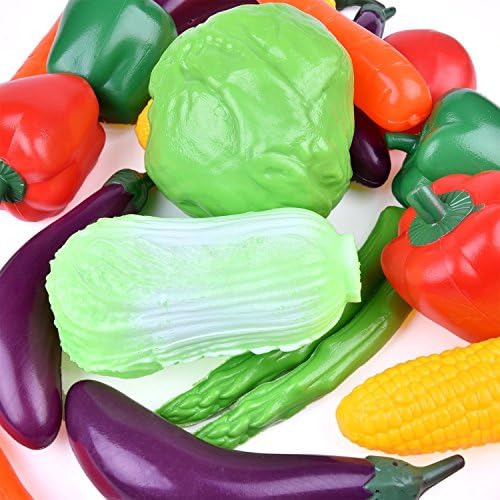 20 Pieces Play Vegetables Set for Kids Kitchen Play