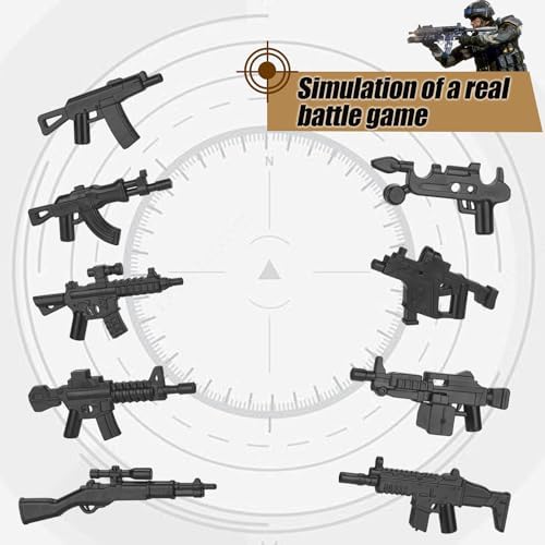 38 Pcs WWII Military Weapons Toy Pack for Kids
