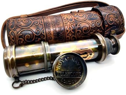 Pirate Brass Telescope with 30x Magnification