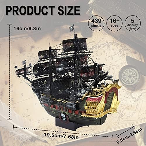 Piececool 3D Metal Puzzle Pirate Ship Kit