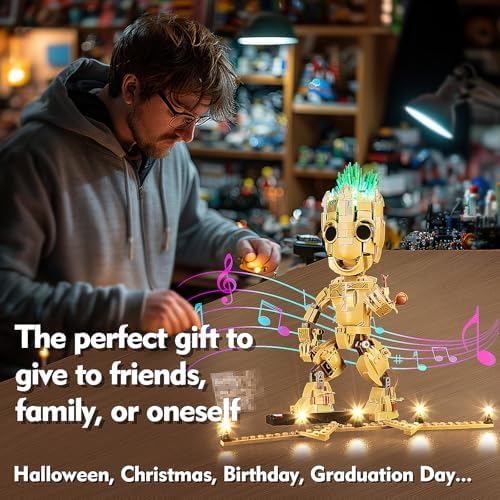 LED Lighting for Lego I am Groot 76217 - Bright Compatible