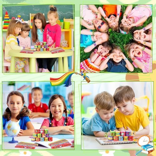 JUNEBRUSHS Back to School Slap Bracelets 56 Pcs