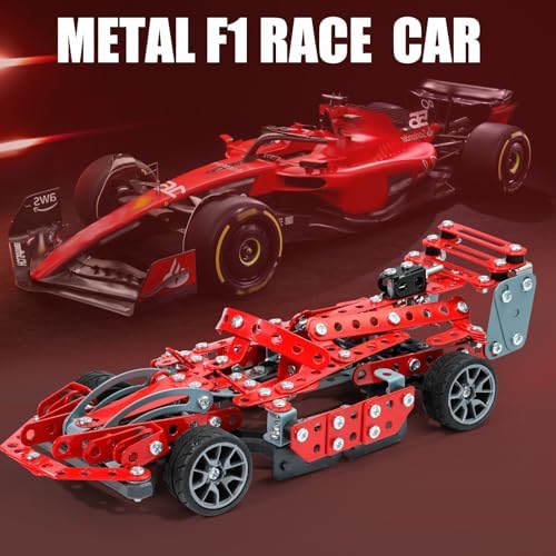Red F1 Racing Car Metal Model Kit