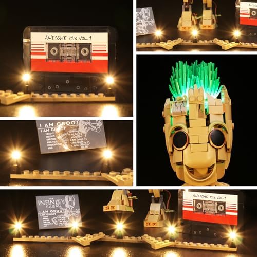 LED Lighting for Lego I am Groot 76217 - Bright Compatible